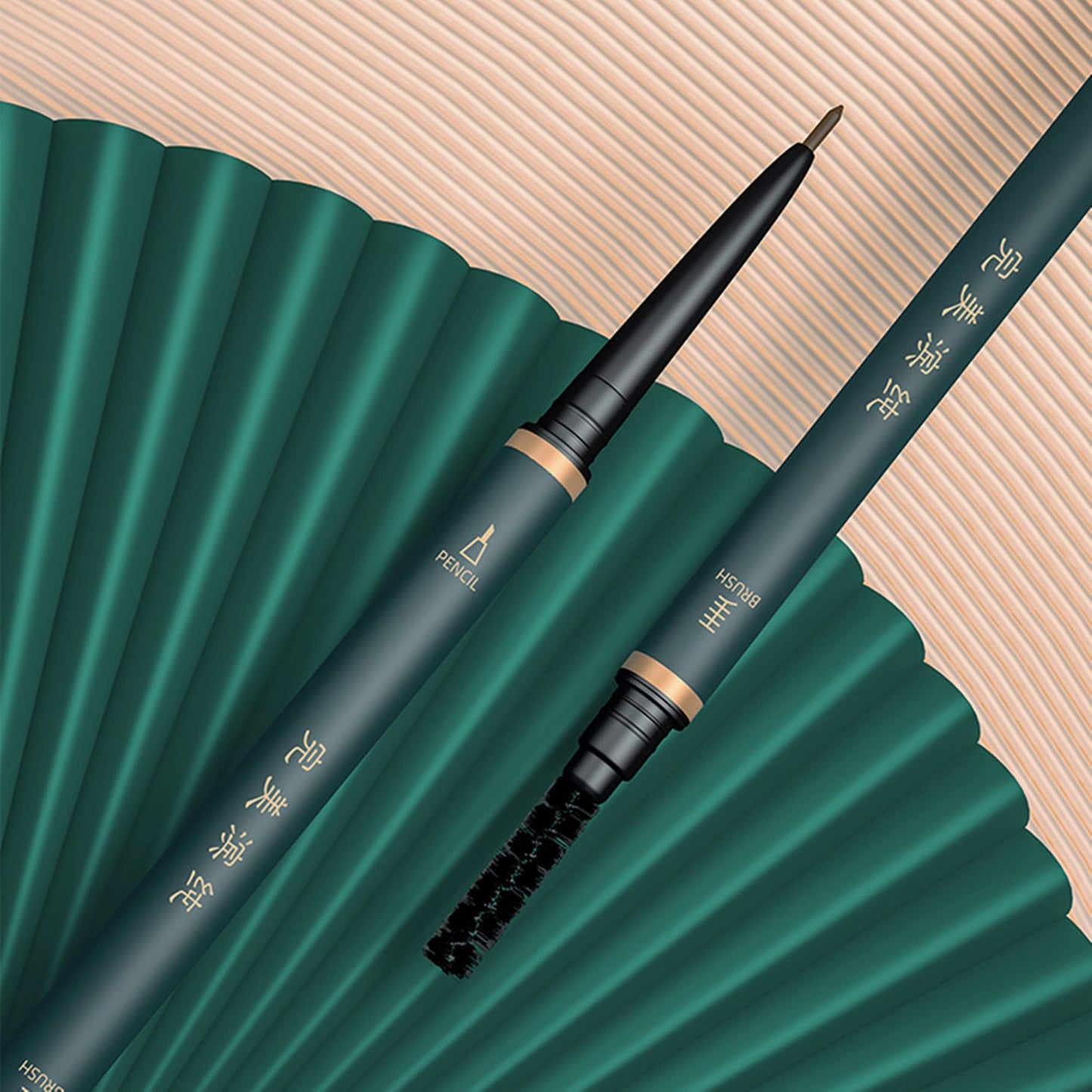 Natural look eyebrow definition results achieved using the BECHY professional makeup kit.