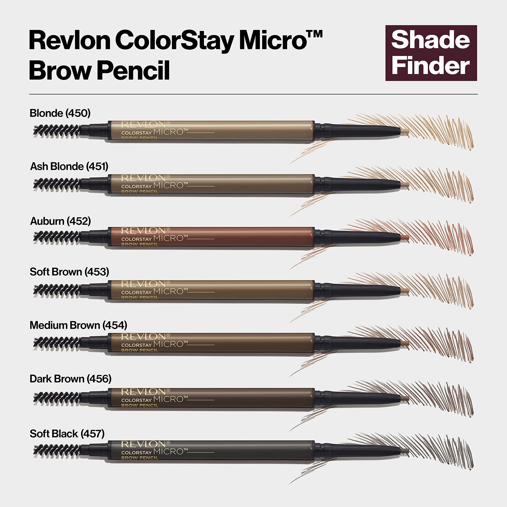 Revlon ColorStay eyebrow pencil with argan oil infusion.