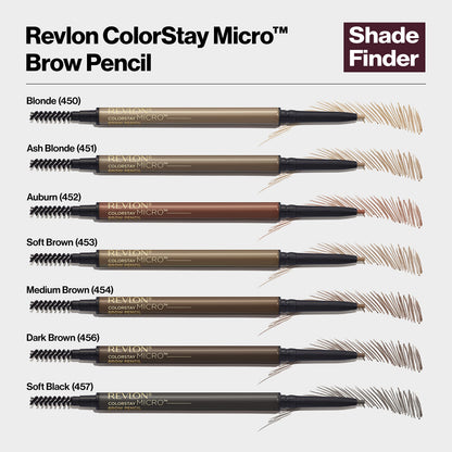 Revlon ColorStay eyebrow pencil with argan oil infusion.