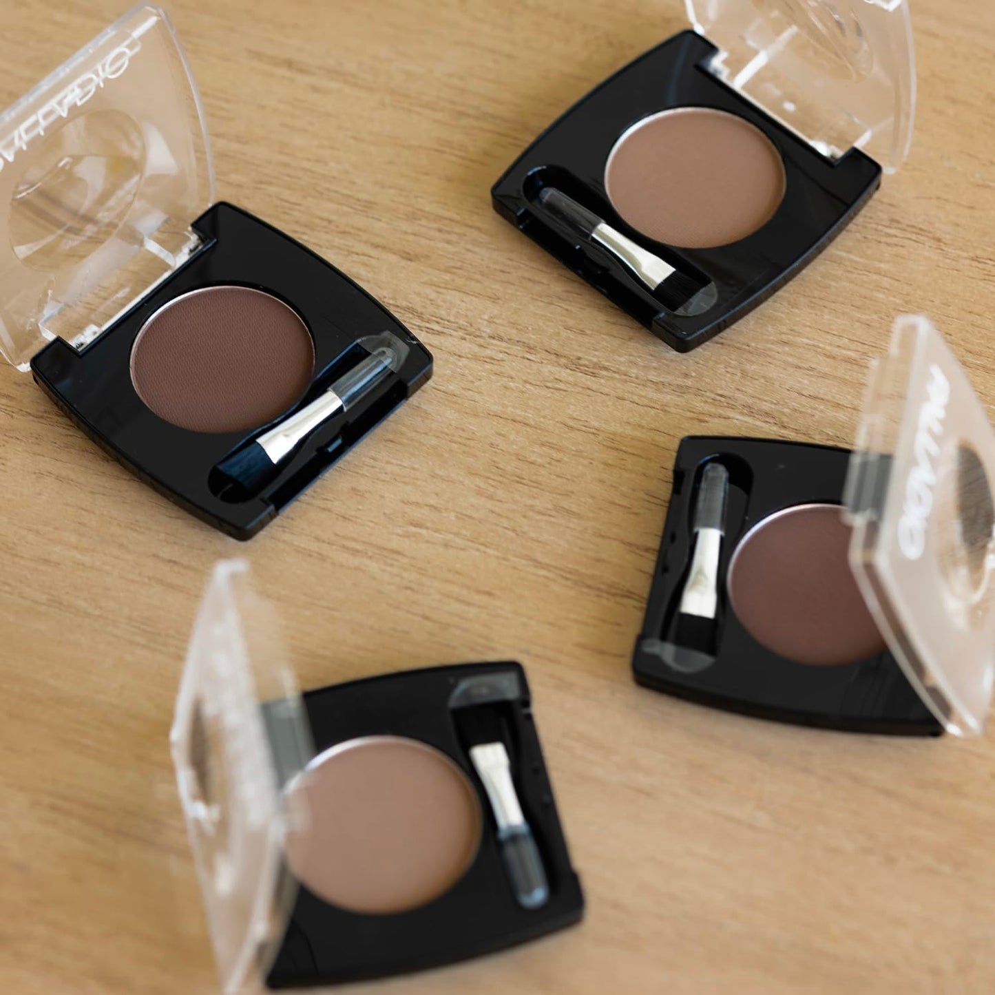 Authentic USA imported Palladio brow filler powder packaging details.