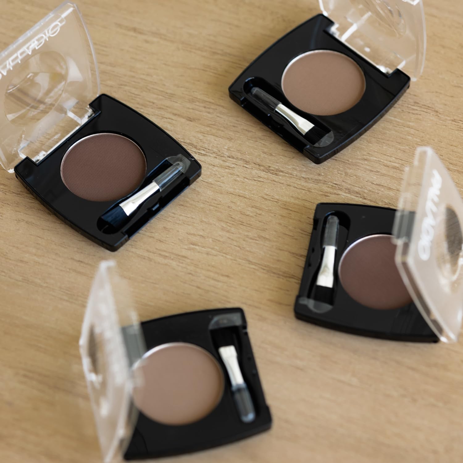 Authentic USA imported Palladio brow filler powder packaging details.