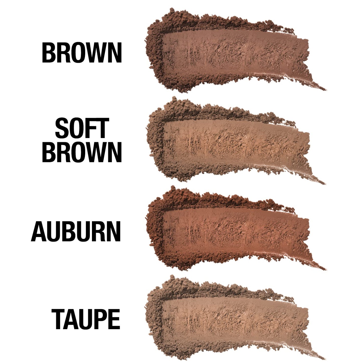 Nourishing shea butter and jojoba oil infused brow makeup application view.