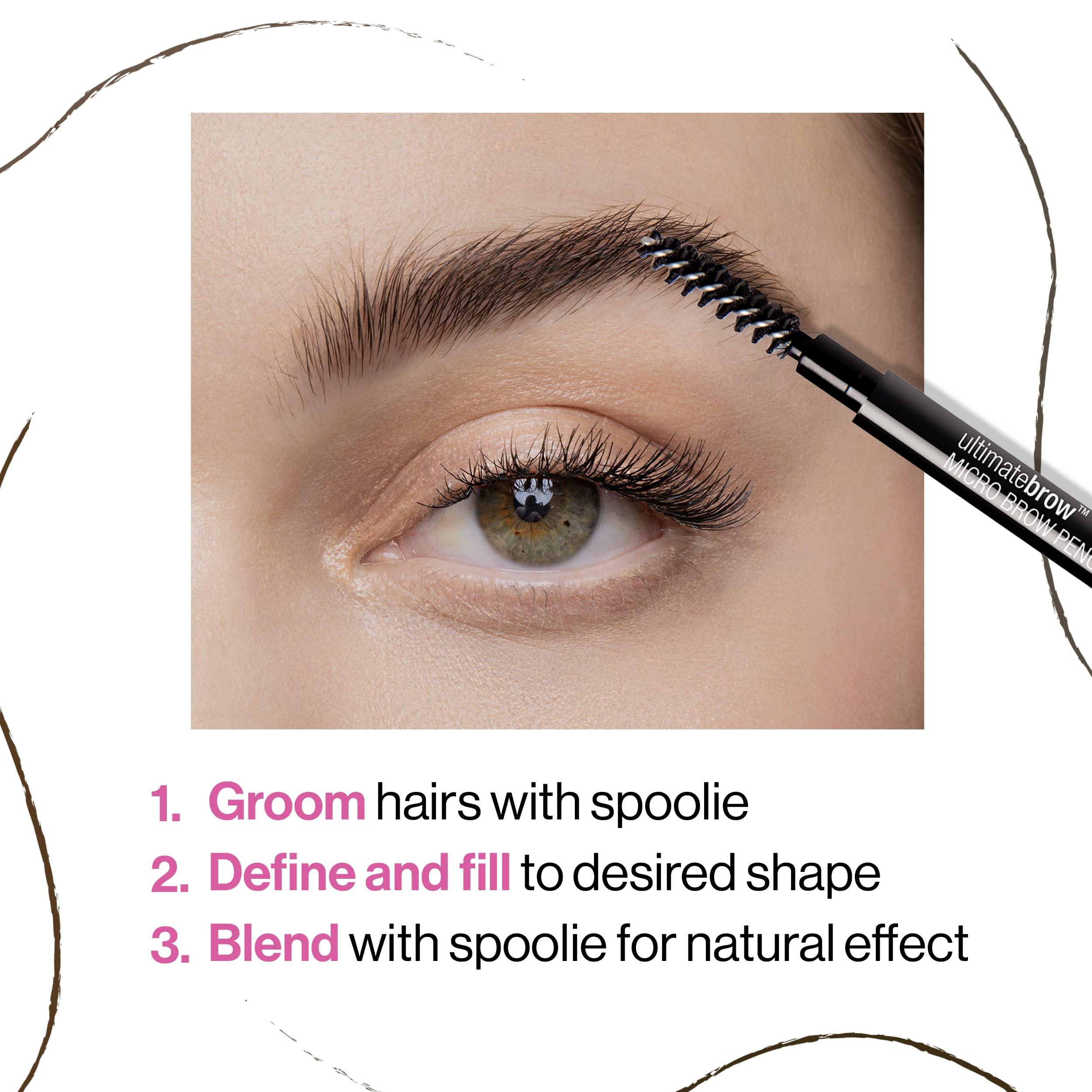 Close up of the ultra fine 1.5 millimeter mechanical tip of the Wet n Wild eyebrow pencil