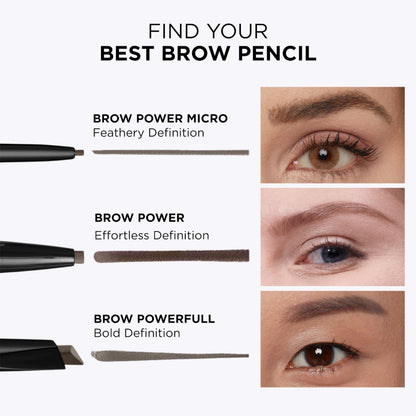 Using It Cosmetics brow pencil on model eyebrows