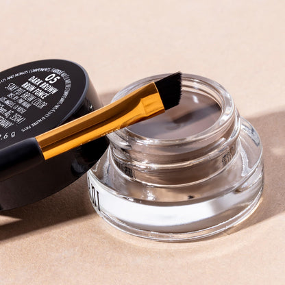 Milani Stay Put Brow Color jar with lid removed