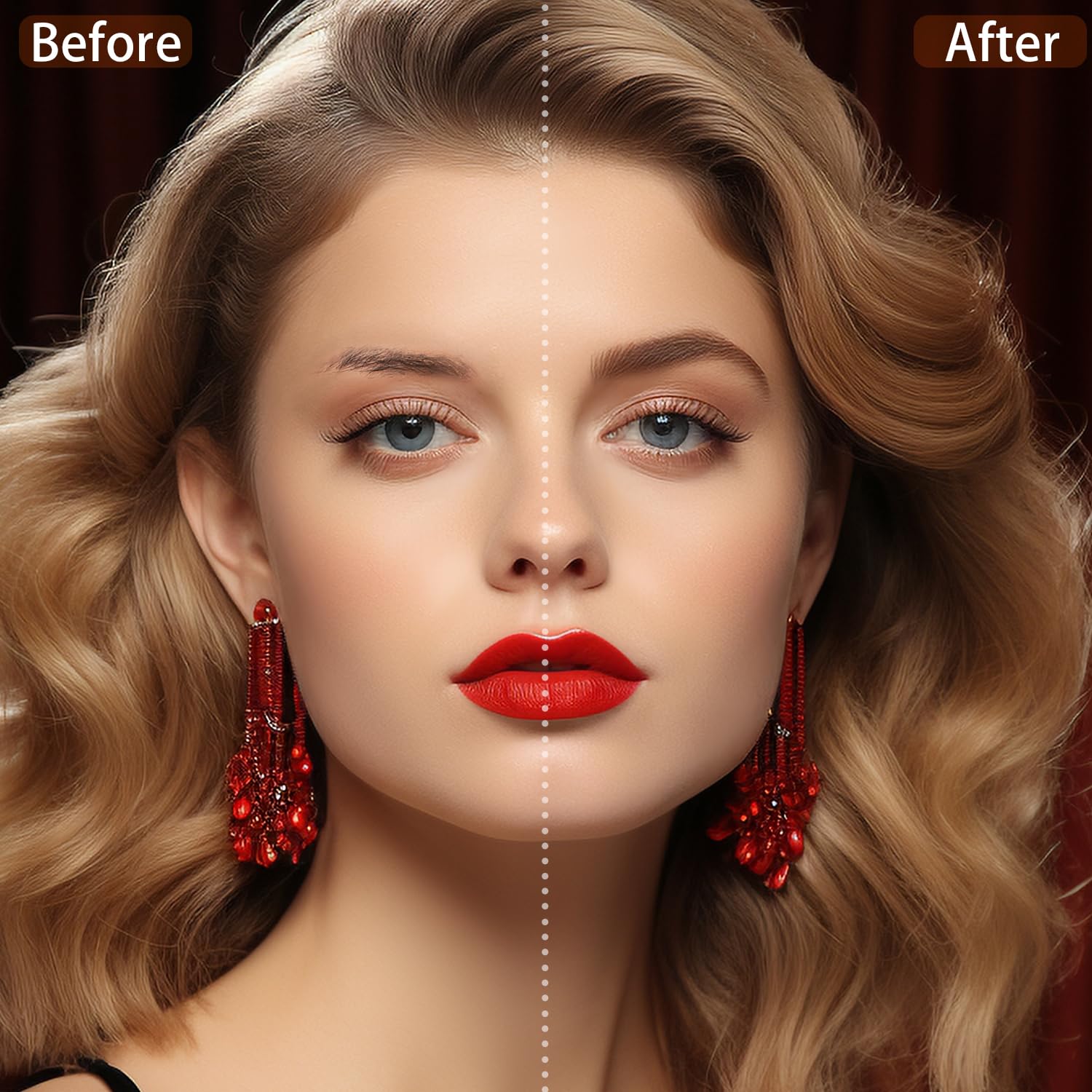 Authentic USA imported Lavone eye cosmetic kit in dark brown shade.