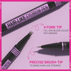Waterproof testing demonstration of the iMethod eyebrow cosmetic formula.