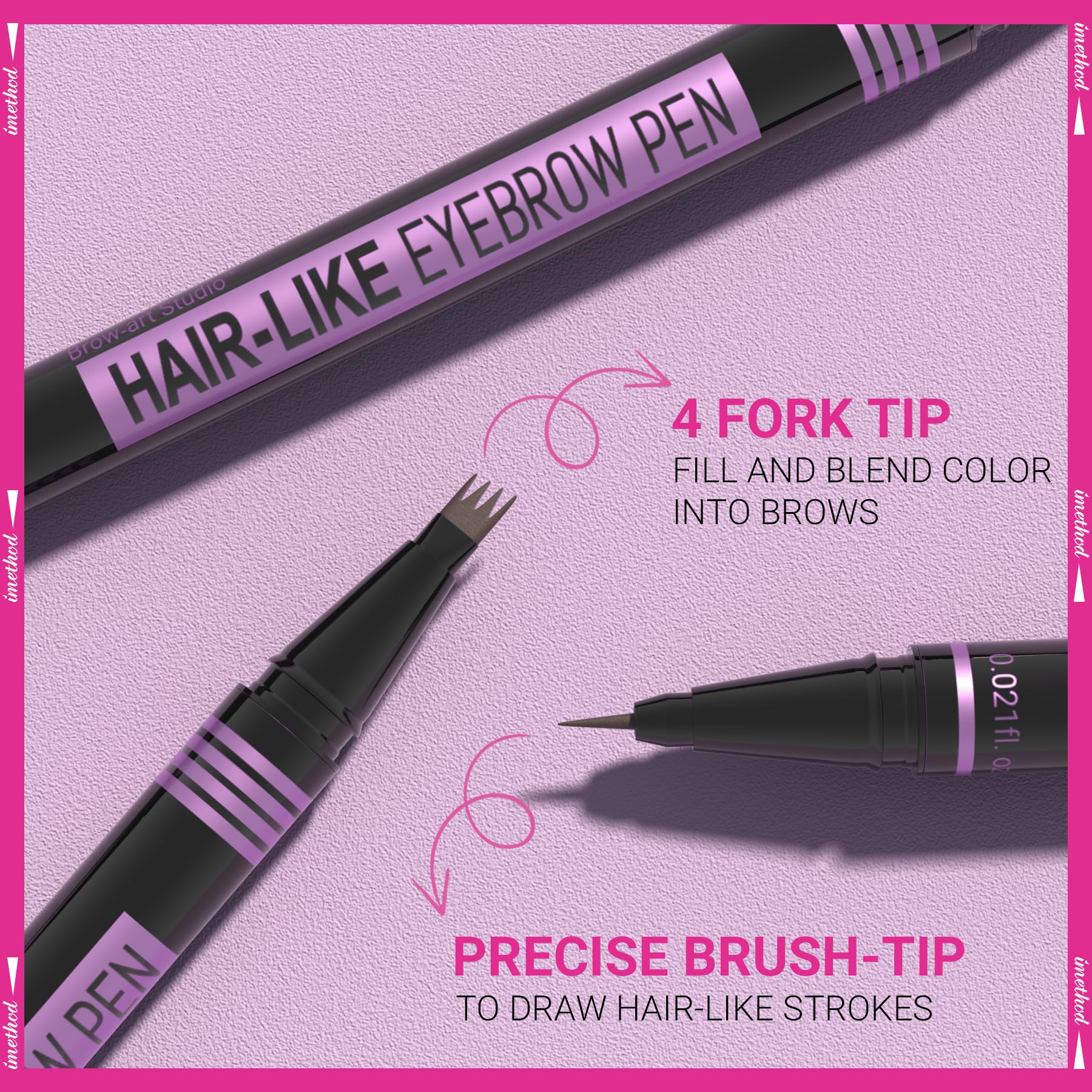 Waterproof testing demonstration of the iMethod eyebrow cosmetic formula.
