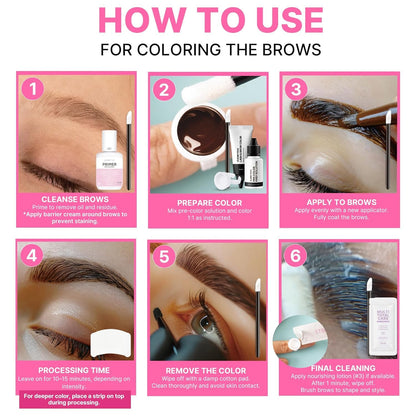 Clione Prime professional temporary eyelash dye tube close up