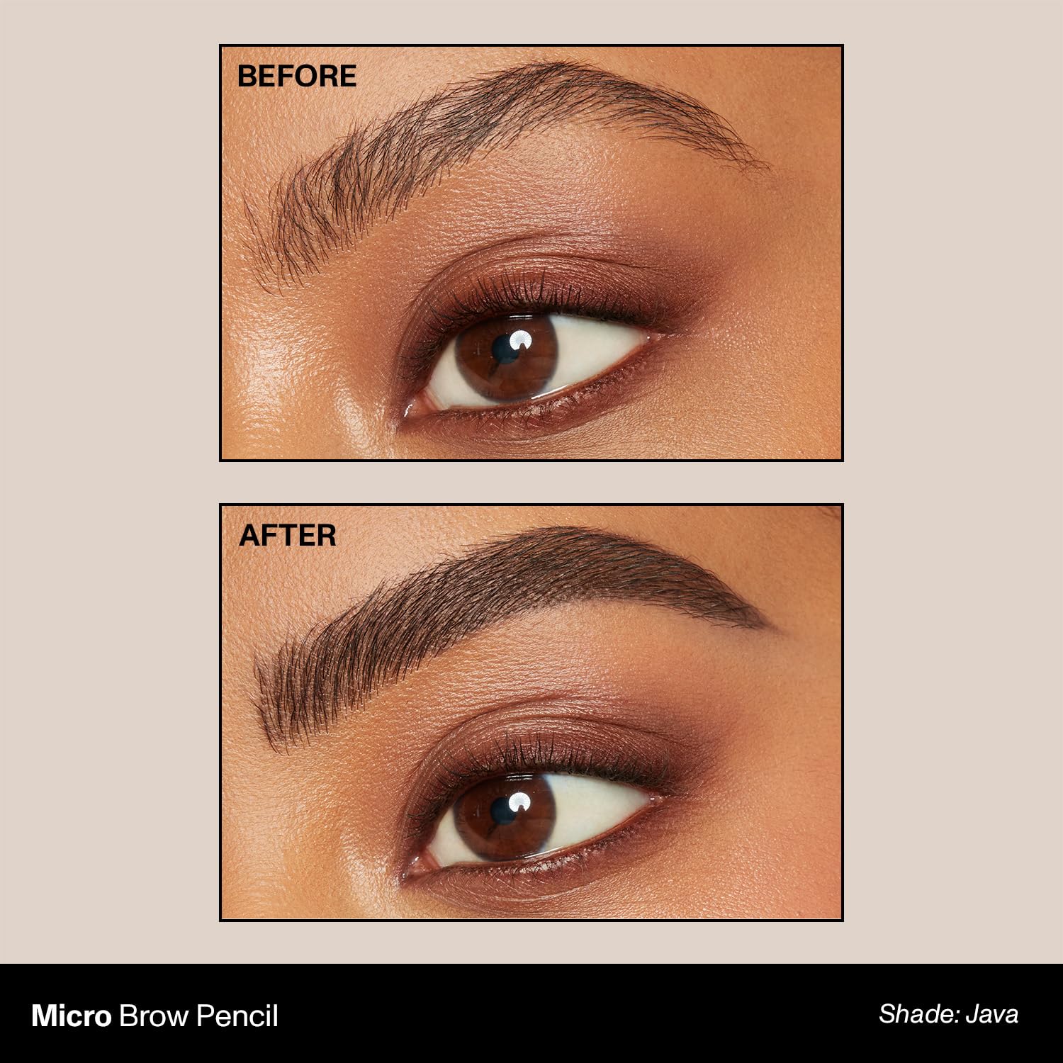 Morphe retractable dual ended micro brow pencil with spoolie brush