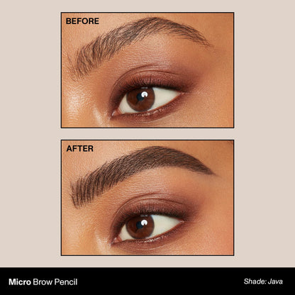 Morphe retractable dual ended micro brow pencil with spoolie brush