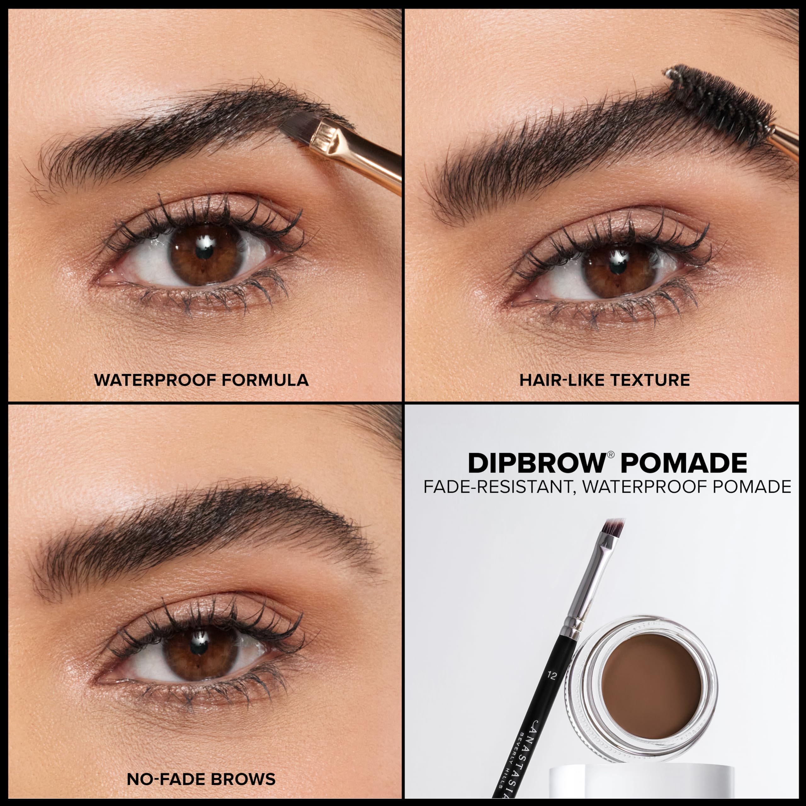 Anastasia Beverly Hills Dipbrow Pomade with spoolie brush