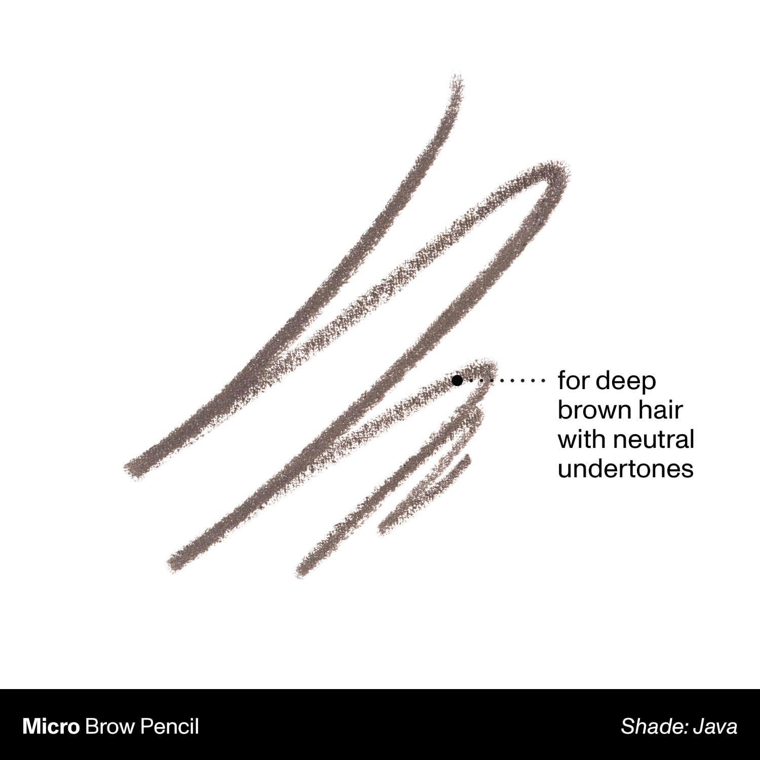 Morphe ultra precise pointed eyebrow pencil in shade Java swatched