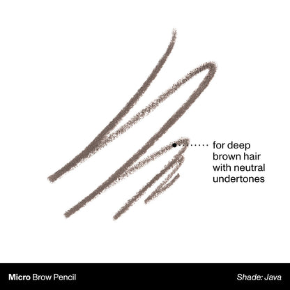 Morphe ultra precise pointed eyebrow pencil in shade Java swatched