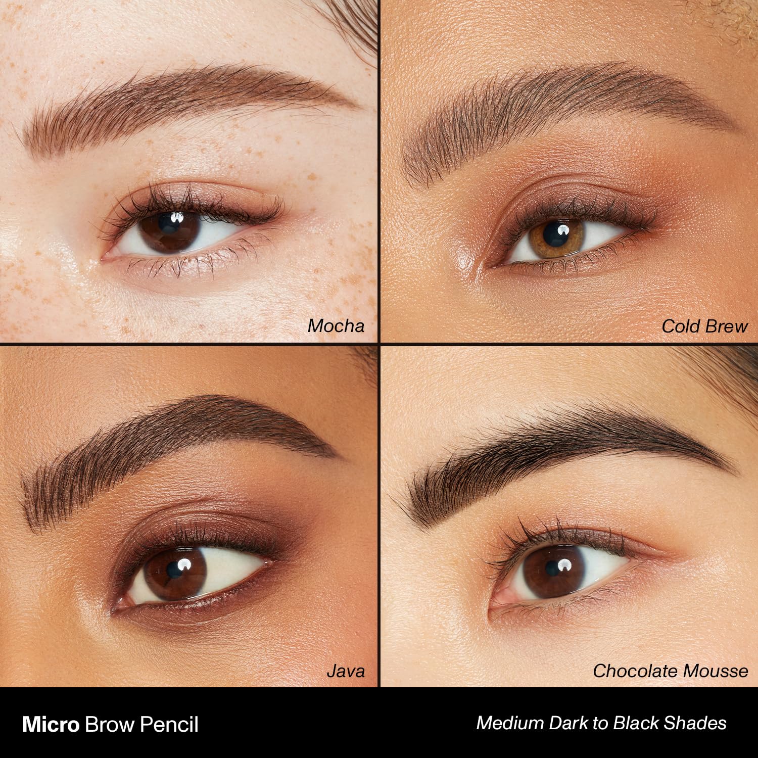 Morphe micro brow dual ended pencil packaging and product layout