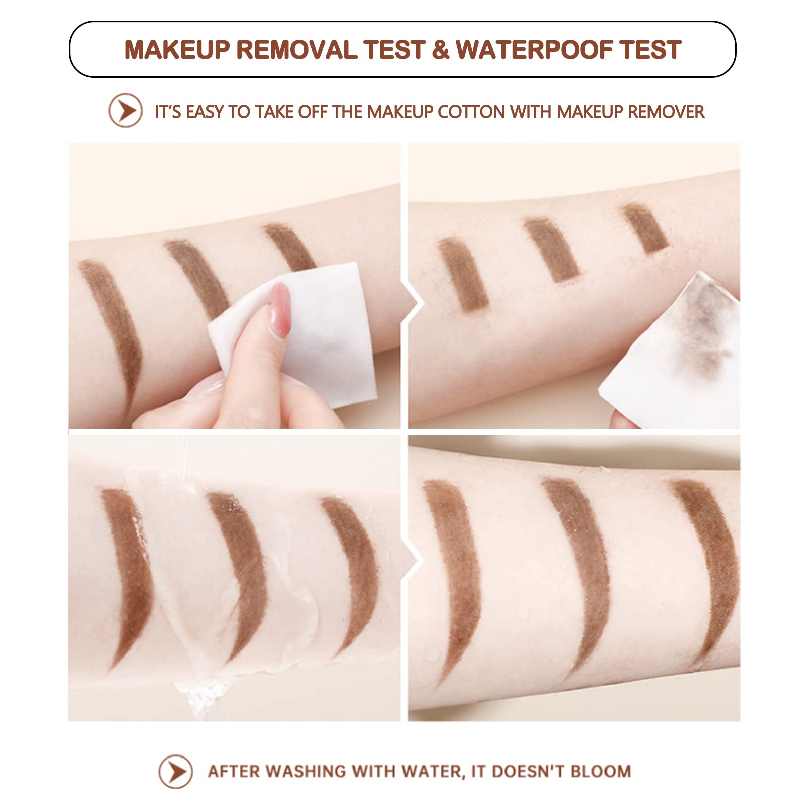 O'CHEAL dark brown professional brow filler pens in a multi pack setup for daily makeup routine.