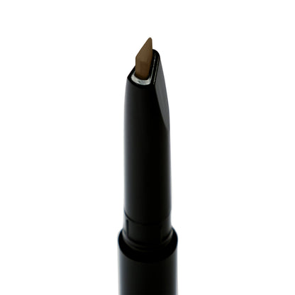 Dual-sided eyebrow pencil with spoolie brush visible