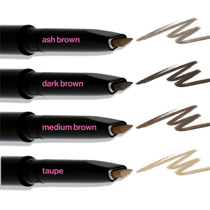 Ash Brown shade swatch of Wet N Wild brow pencil