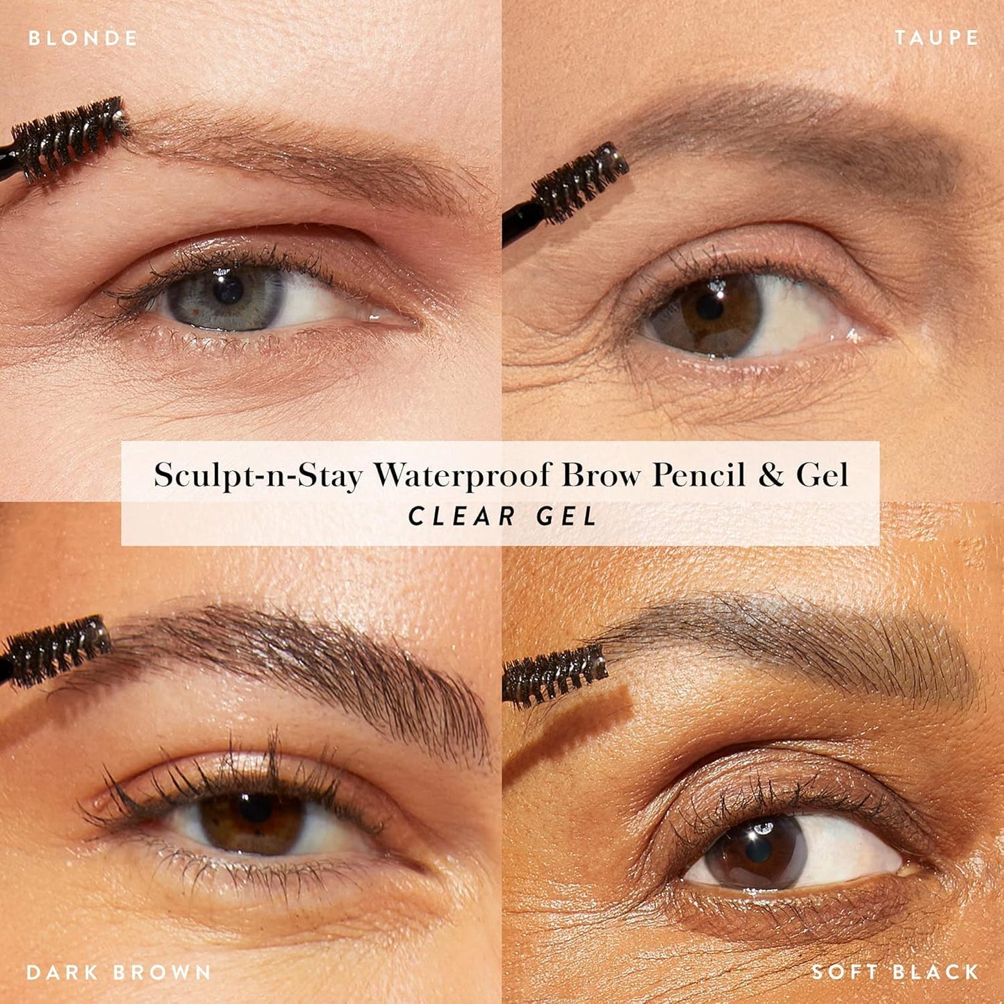 Taupe eyebrow color swatch of Laura Geller waterproof makeup pencil