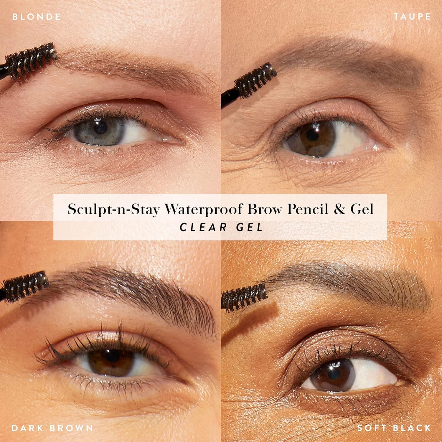Taupe eyebrow color swatch of Laura Geller waterproof makeup pencil