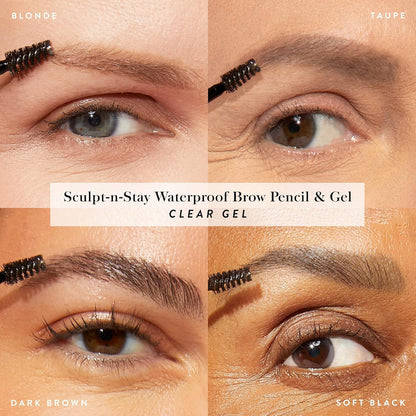 Taupe eyebrow color swatch of Laura Geller waterproof makeup pencil