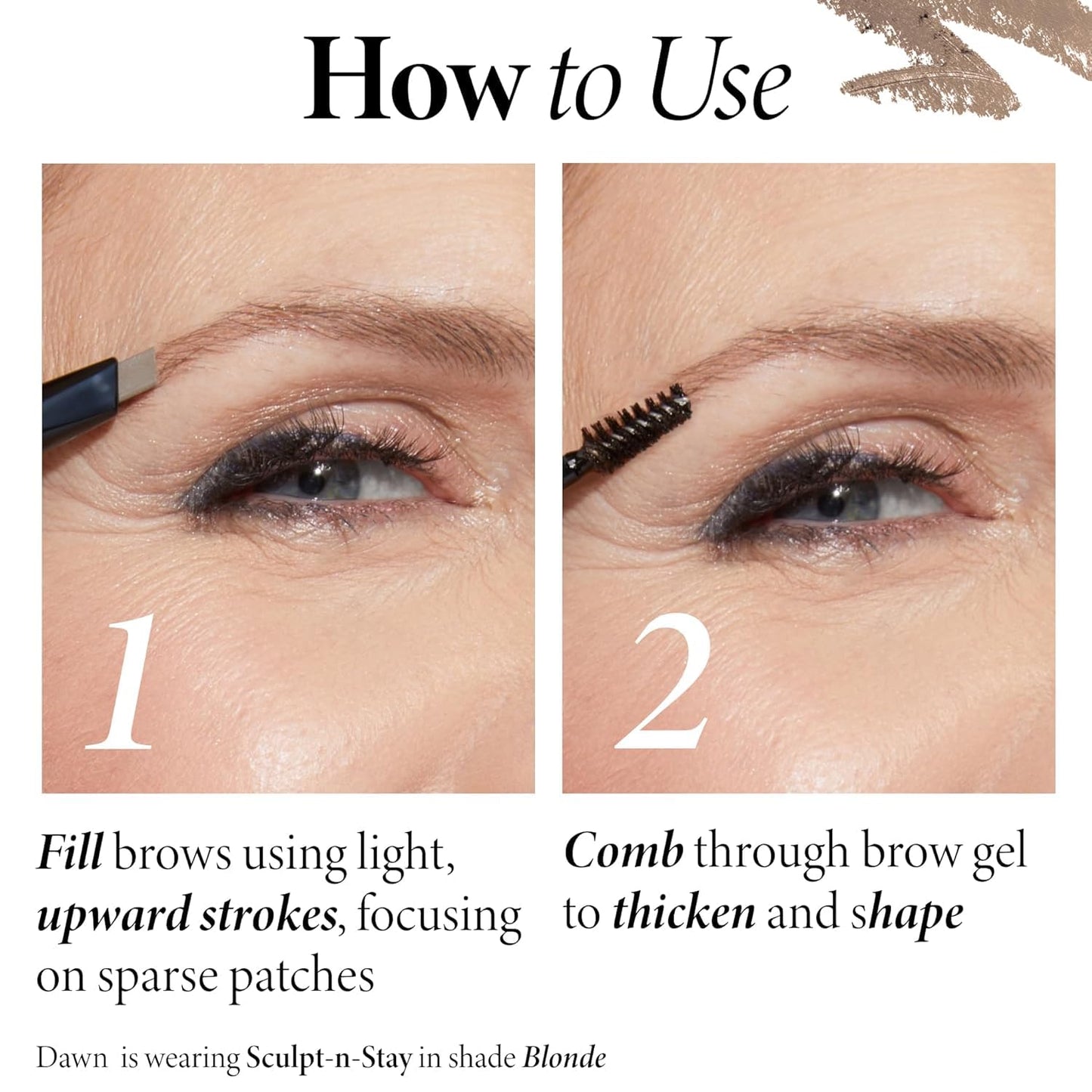 Laura Geller New York brow grooming duo for filling sparse eyebrows