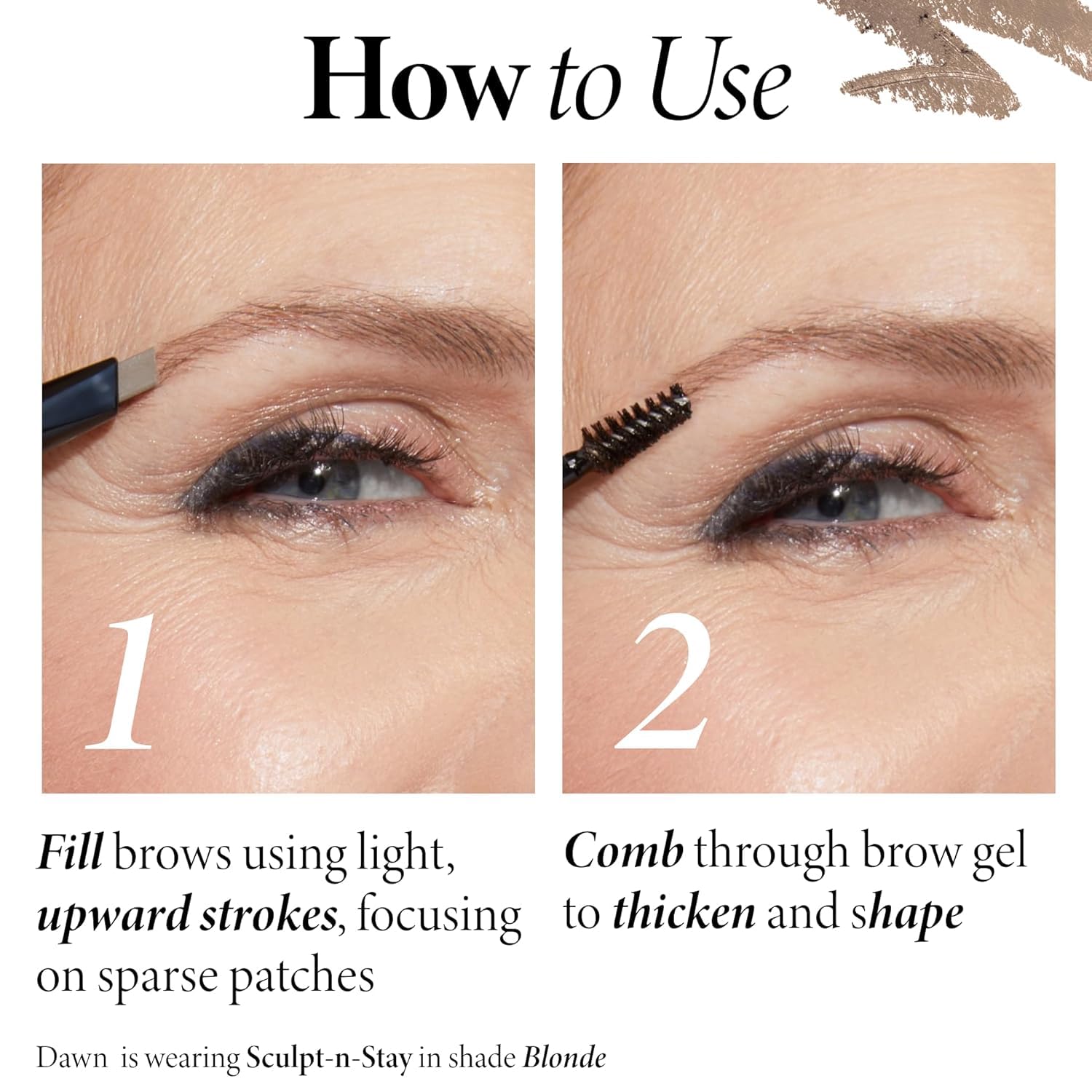 Laura Geller New York brow grooming duo for filling sparse eyebrows