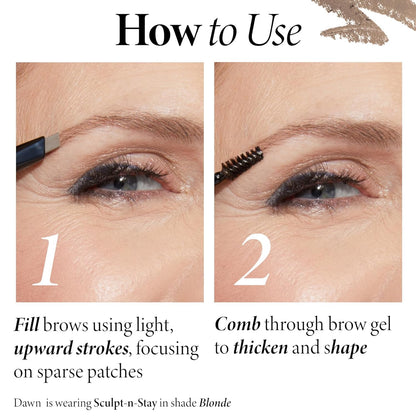 Laura Geller New York brow grooming duo for filling sparse eyebrows
