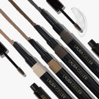 Smudge-proof and waterproof eyebrow pencil performance demonstration