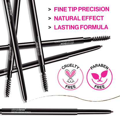 Wet n Wild micro brow pencil 1.5mm ultra fine tip detailing for precise hair-like strokes