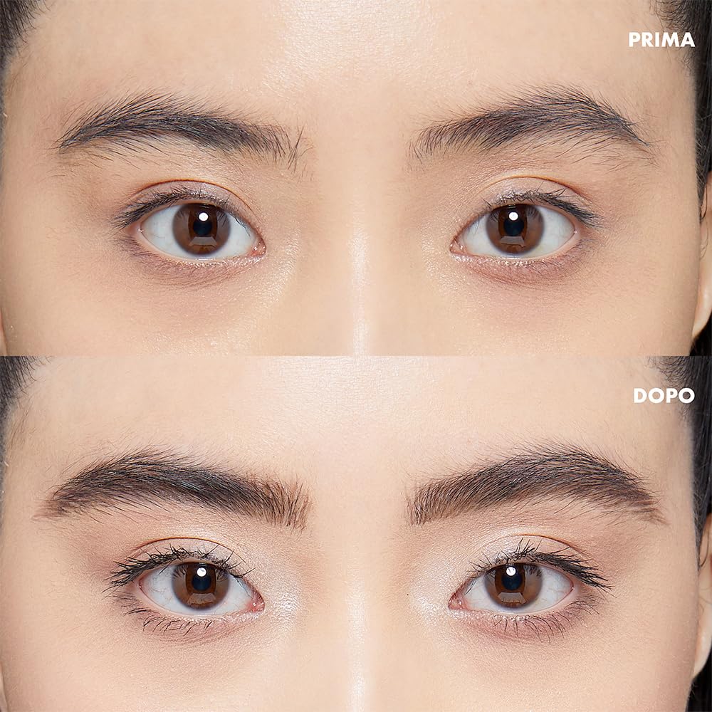 Close up view of the flexible micro brush tip on the NYX eyebrow pen for precise application.
