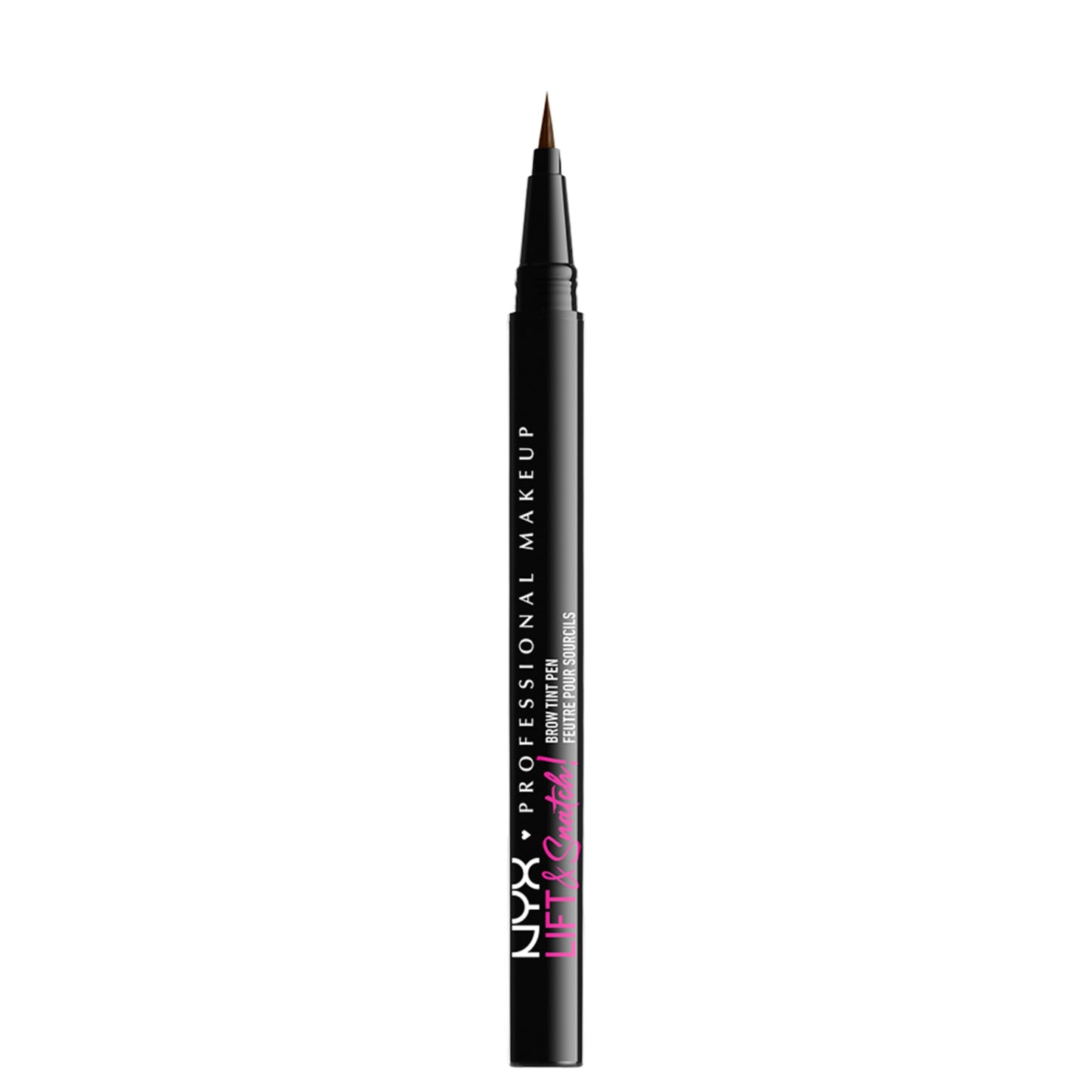 Authentic USA imported NYX brow pen unboxed to show the compact and travel friendly design.