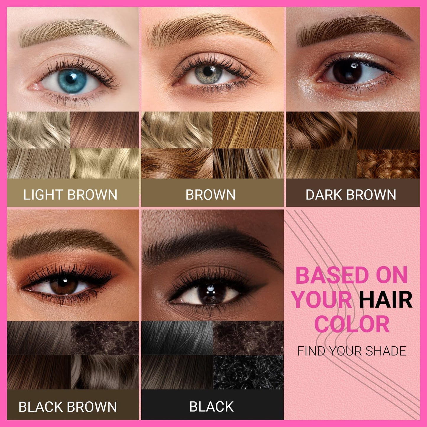 iMethod eyebrow makeup product box and instructions set