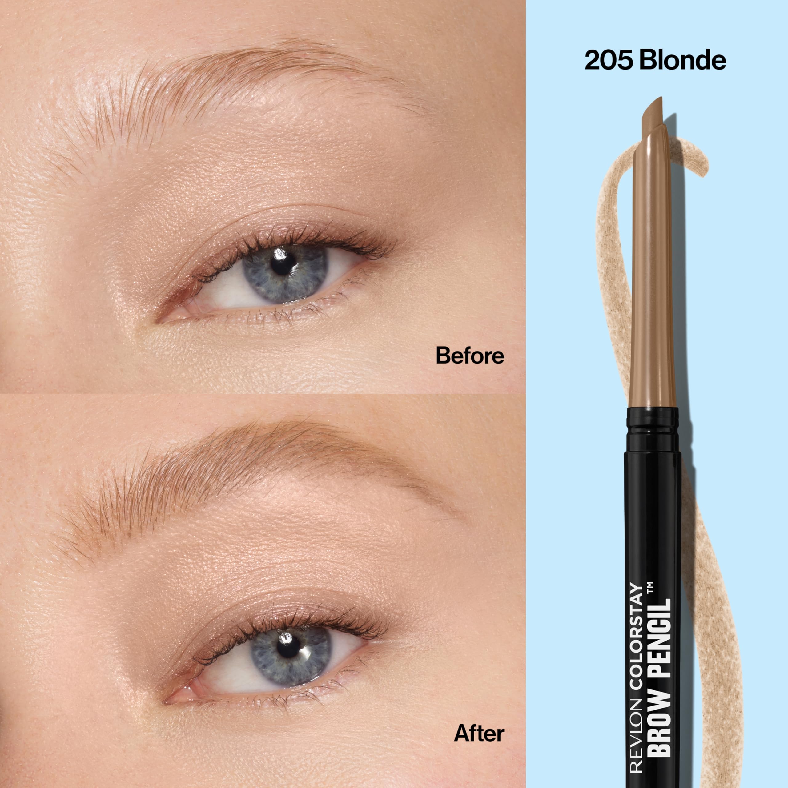 Revlon ColorStay eyebrow pencil spoolie brush detail