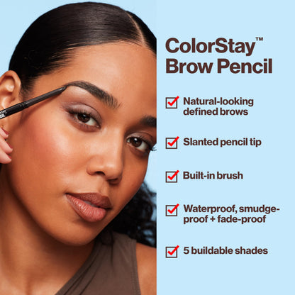 Revlon ColorStay Brow Pencil packaging and size