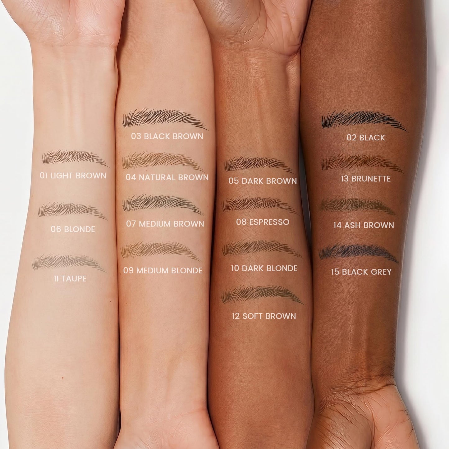 Two pack smudge proof eyebrow tint pencils for women