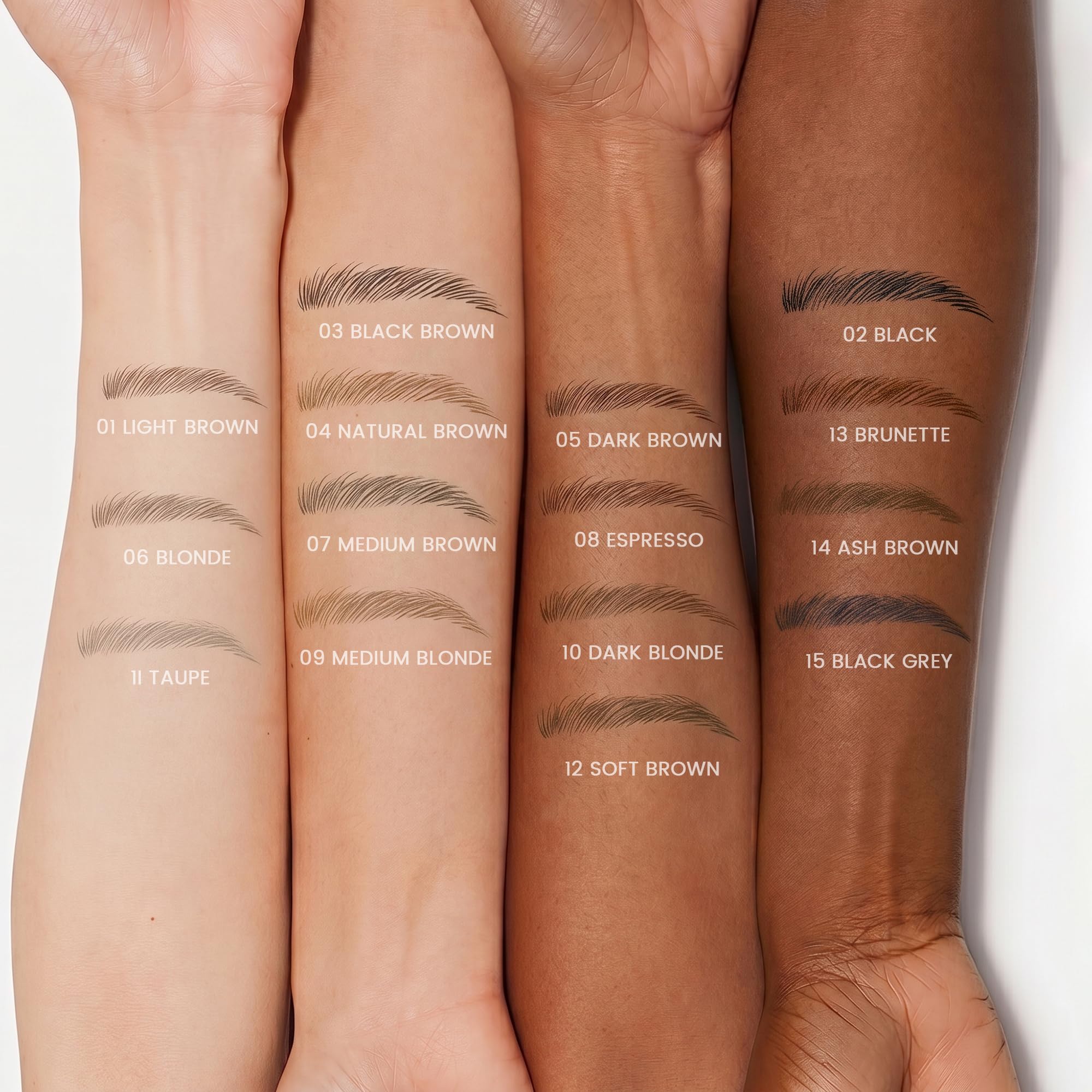 Two pack smudge proof eyebrow tint pencils for women