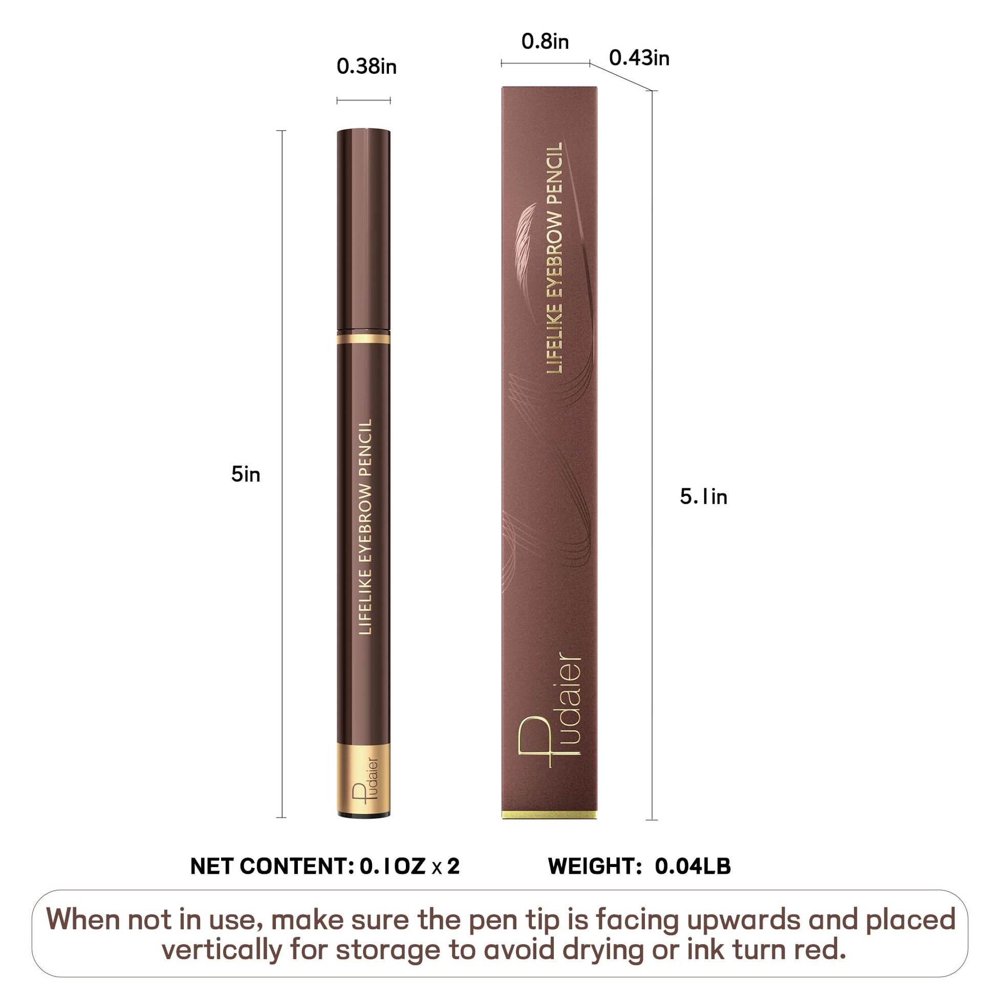Premium beauty eye brow makeup kit twin pack container