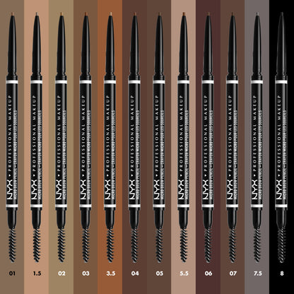NYX Professional Makeup Micro Brow Pencil Espresso swatches
