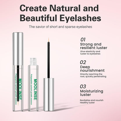 Thicker and longer eyelash serum fluid ounce measurement closeup view