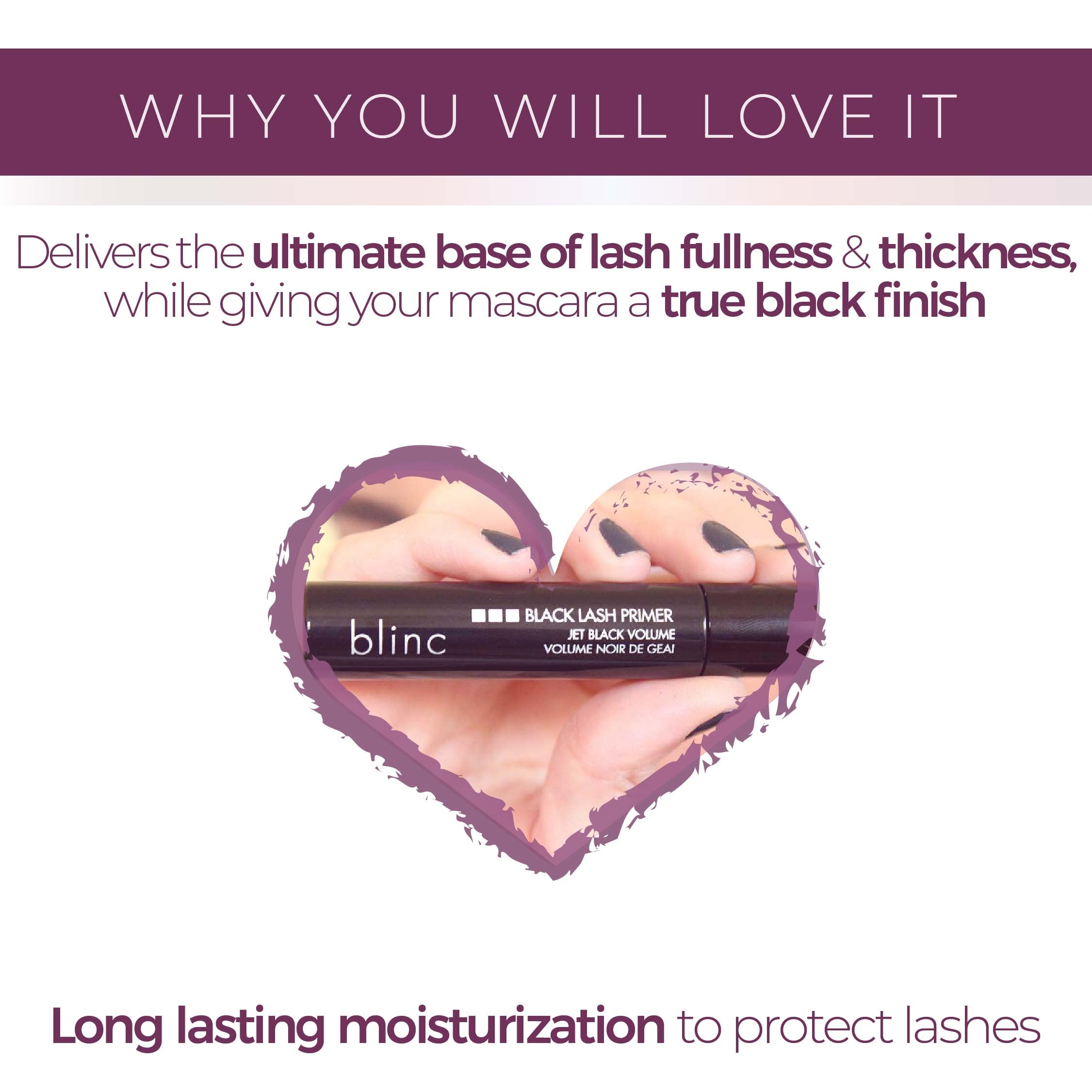 Blinc USA imported eyelash conditioning base showing the precise brush