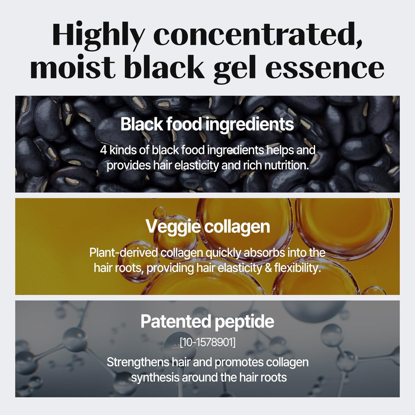Back label of the Cosnori 9 grams eyelash serum package detailing the premium irritation free Korean beauty ingredients.