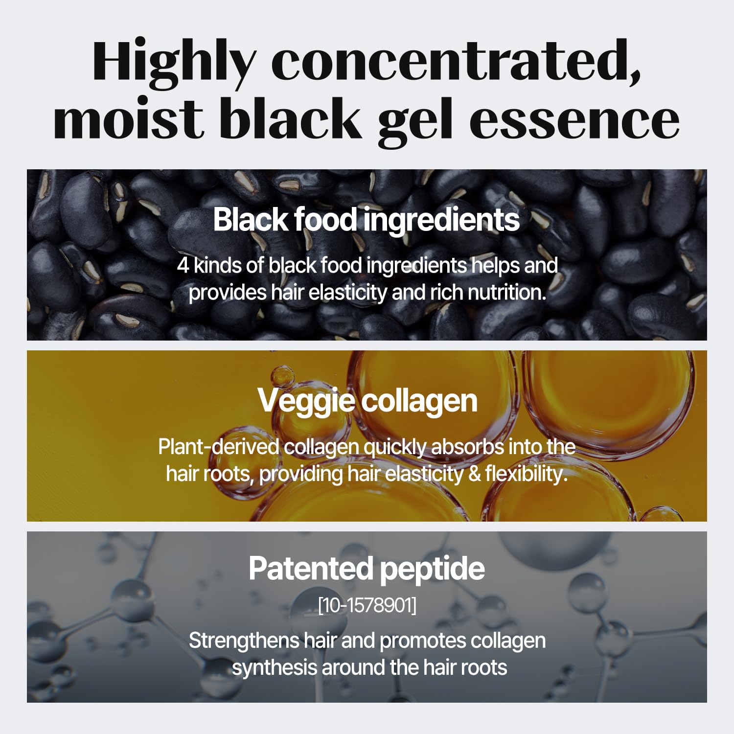 Back label of the Cosnori 9 grams eyelash serum package detailing the premium irritation free Korean beauty ingredients.