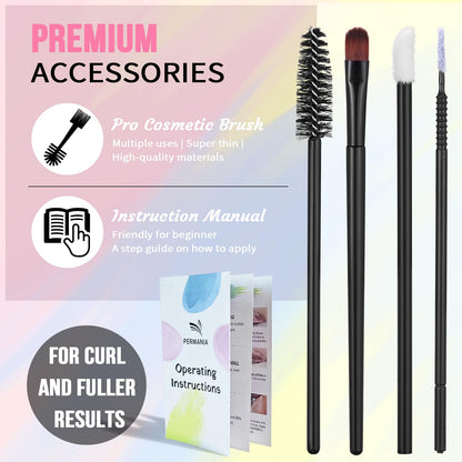 Silicone lift pads and glue balm included in the professional lash lifting kit.