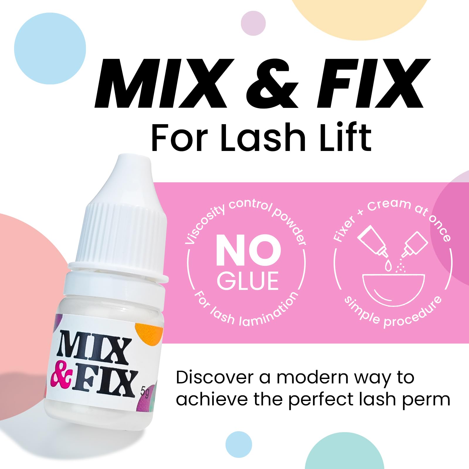 PERMANIA Super Mix Eyelash Perm Solution white powder texture