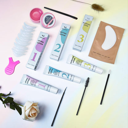 Full contents of the authentic USA imported Permania lash and brow system.