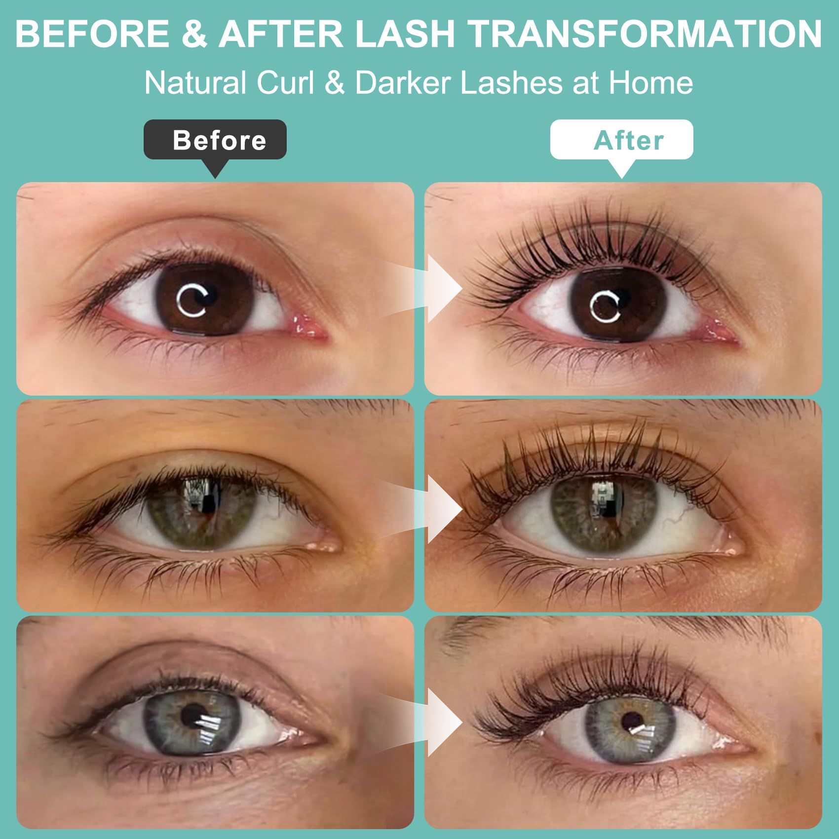 Loeland semi permanent brow lamination and lash lifting components in a professional layout