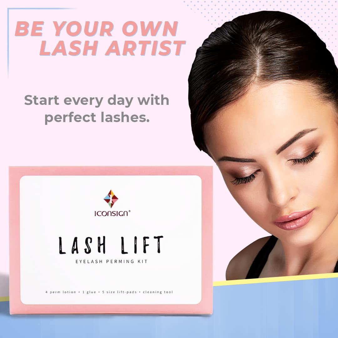 CICI Lash Lift Kit beautiful semi permanent eyelash curling results illustration before and after