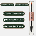 Gajaco lash and brow serum dual ended applicator brush