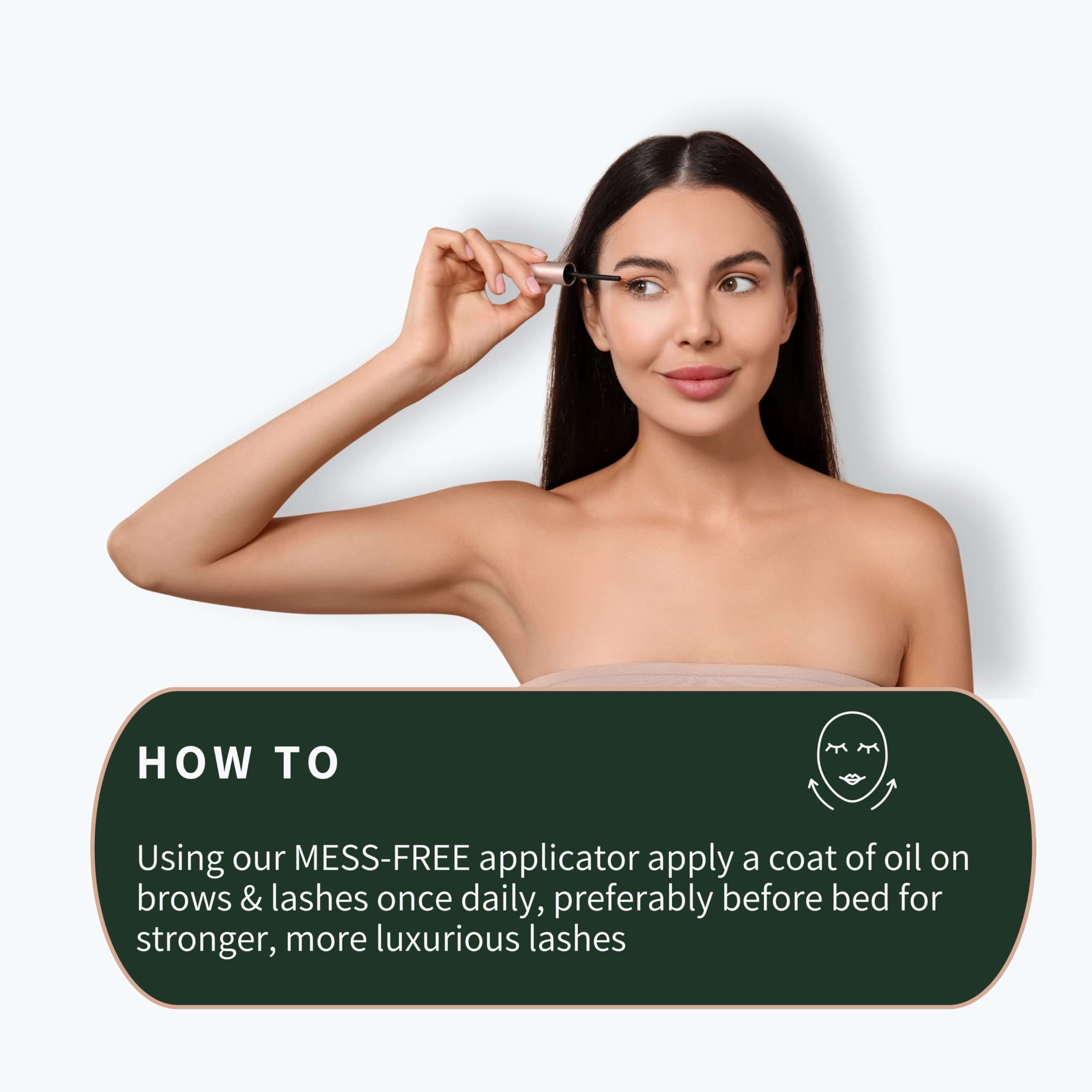 Authentic Live Fraiche natural lash conditioner outer box packaging with clear ingredient details.